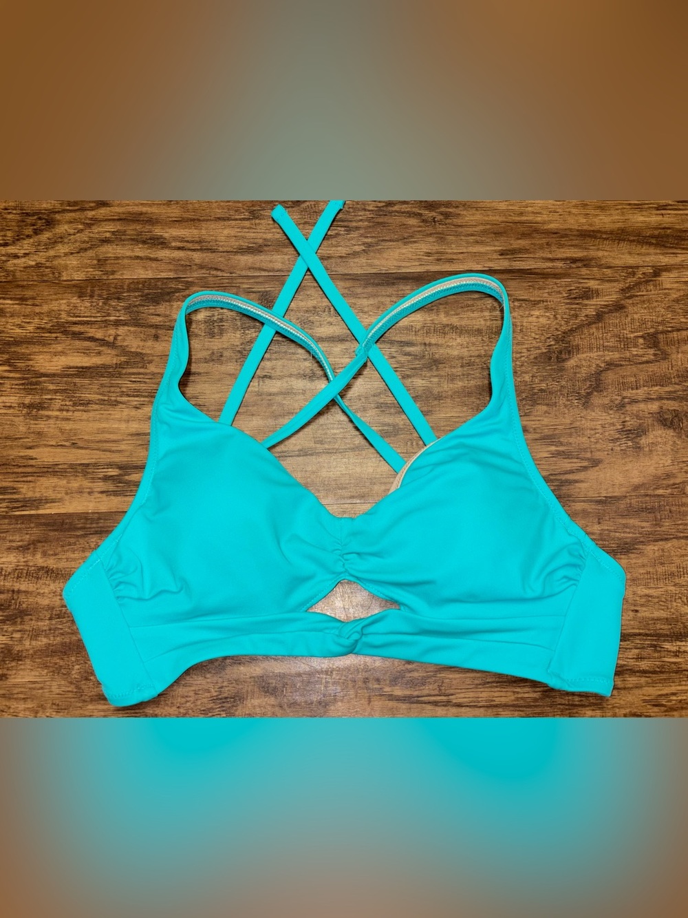 Shade & Shore Bikini Top Size 34B Teal